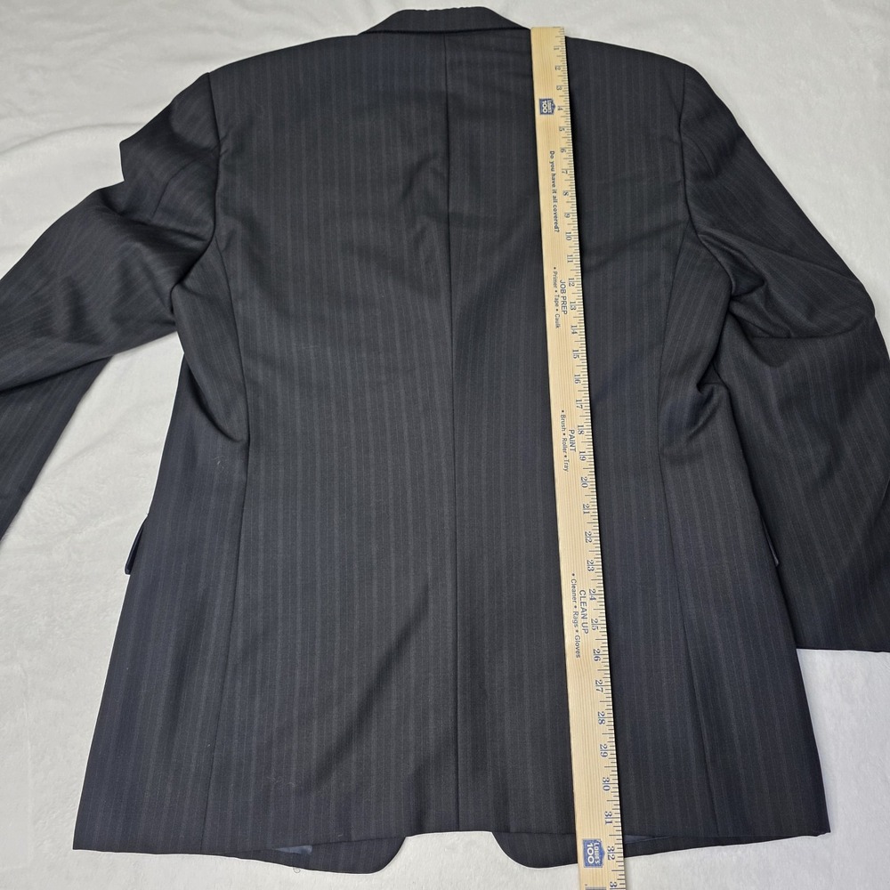 Hickey Freeman Loro Piana Navy Blue Diplomat 100% Wool Tasmanian 120s Blazer 42R - Picture 14 of 15